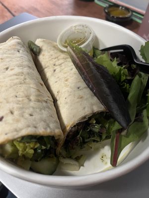 falafel wrap no Taziki  at Flower Child in Scottsdale