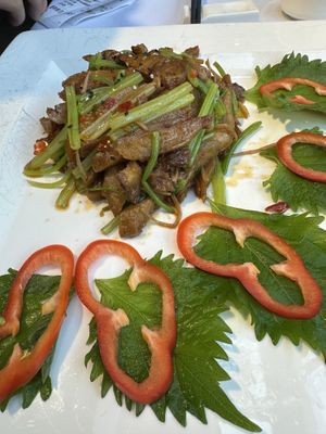 Veggie duck. A must!  at Huā Kāi SùShí 花开素食 - Dongcheng in Beijing