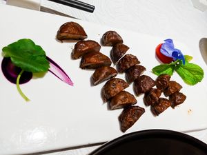 Nicely presented delicious vegan food at Huā Kāi SùShí 花开素食 - Dongcheng at Huā Kāi SùShí 花开素食 - Dongcheng in Beijing