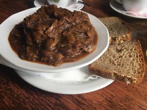 Bigos (Polish stew) at Cafe Mlynek in Krakow