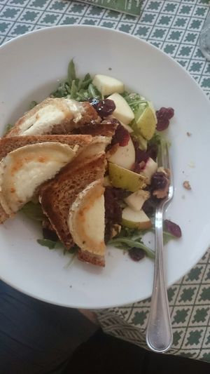 Goatcheese-salad at Cafe Mlynek in Krakow