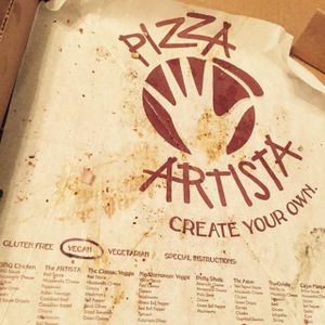 I ate the whole thing! at Pizza Artista in Lafayette