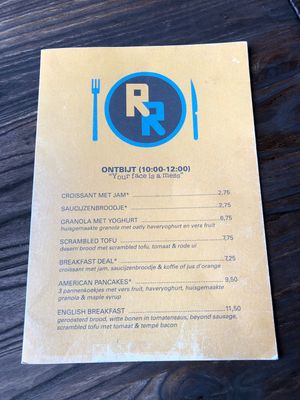 Menu 5-6-2022  at Rebel Rebel in Dordrecht