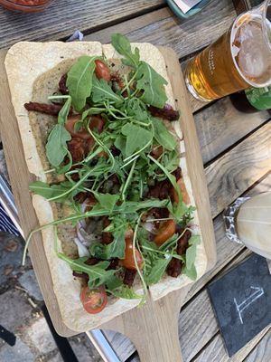 Flammkuchen met bacon  at Rebel Rebel in Dordrecht