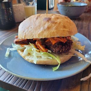 Crispy Korean Burger at Rebel Rebel in Dordrecht