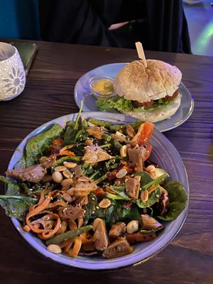 True colors salad & broodje kroket😋💜  at Rebel Rebel in Dordrecht