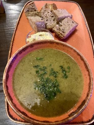 Broccoli soup  at Rebel Rebel in Dordrecht