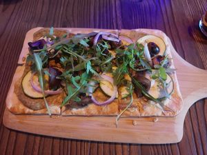 Flamkuchen courgette at Rebel Rebel in Dordrecht