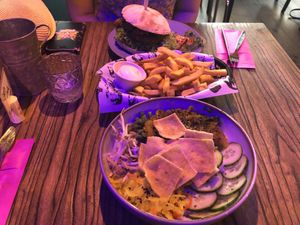 Kimchi burger and rendang   at Rebel Rebel in Dordrecht