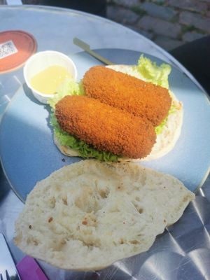Brood met vegan kroket at Rebel Rebel in Dordrecht