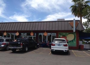 designated full service curbside pick-up area at La Grande Orange in Phoenix