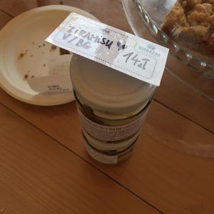 vegan gluten free tiramisu at BioBazar in Warsaw