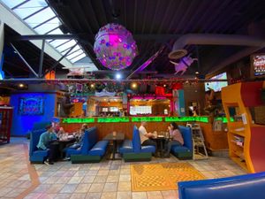 Inside  at Mellow Mushroom in Asheville