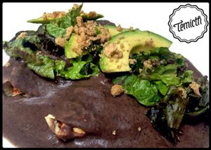 ¡¡Ñamm!! Súper ricas ENFRIJOLADAS. Rellenas de Tofu recién hecho en casa marinado y horneado con mucho amor heart emoticon Las servimos con su lechuguita, aguacate y quesito de almendras en tortillas calientitas y bañadas con cremosa salsa de f at Temictli - Hipodromo in Mexico City