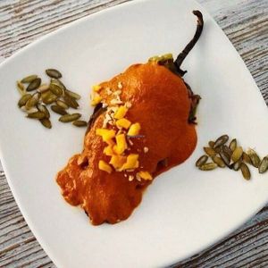 chile en nogada at Temictli - Hipodromo in Mexico City