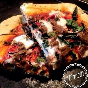 pizza at Temictli - Hipodromo in Mexico City