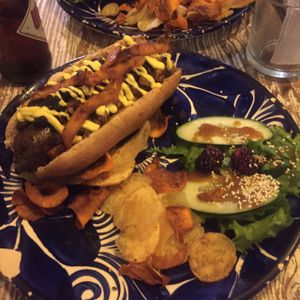 hot dog  at Temictli - Hipodromo in Mexico City