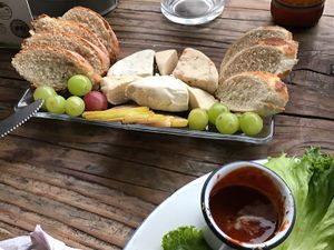 vegan cheese table  at Temictli - Hipodromo in Mexico City