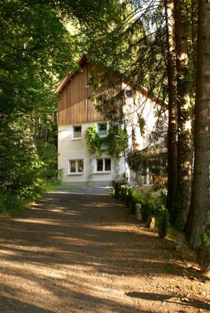 exterior at Yoga Vidya in Maria-rain