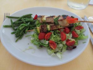 Example for vegan food served at Hotel St.Moritz at Hotel St. Moritz in Rimini