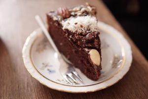 Chocolate cake at Anat in Groningen