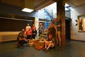 kitchen crew  at Free Cafe - BackBone050 in Groningen