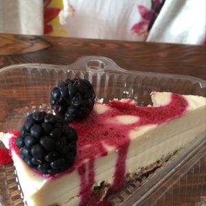 raw cheese cake at Plant Theory in Miami