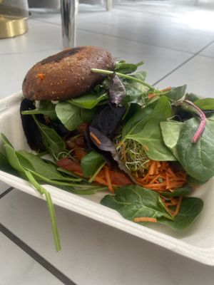 Guava BBQ Jackfruit Burger   at Plant Theory in Miami