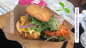 Artickin burger  at Plant Theory in Miami