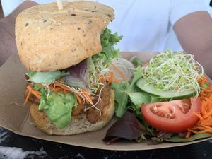 Archiken’ Burger at Plant Theory in Miami