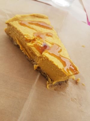 Pumkin cheesecake at Plant Theory in Miami