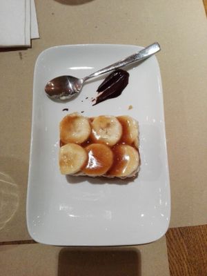 Banoffee pie! My friend got two of them, this says it all! at Yi in Athens