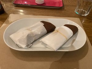 Avocado wraps  at Yi in Athens