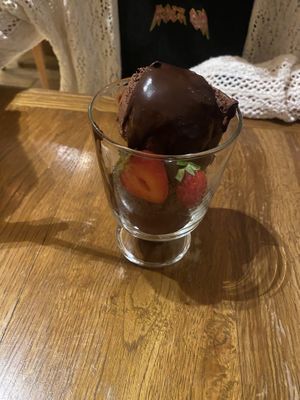 Chocolate ice-cream  at Yi in Athens