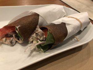 Greek wraps (raw) at Yi in Athens