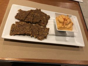 Raw nachos and cheese at Yi in Athens