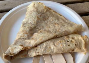 Peanut butter and banana crepe at Eldur og Is - Fire and Ice in Reykjavik