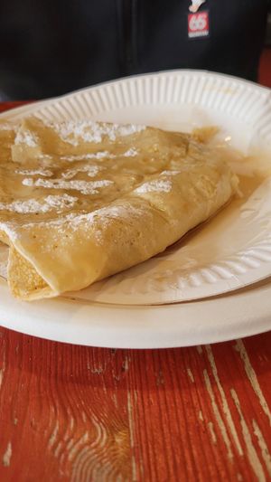 Crepe with syrup on top at Eldur og Is - Fire and Ice in Reykjavik