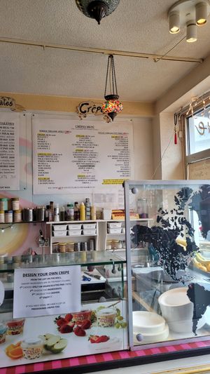 Menu at Eldur og Is - Fire and Ice in Reykjavik