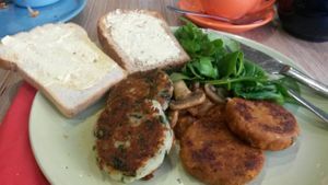 Vegan breakfast at Bicis y Mas in York