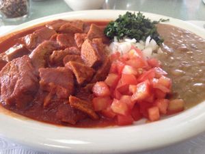 Birria De Soya. at El Lugar in Tijuana