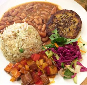 XL meal at Mennyorszag Szive in Budapest