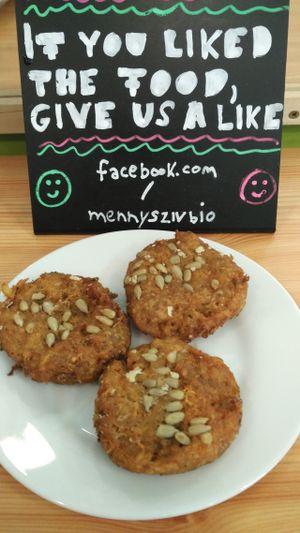 Pumpkin cake at Mennyorszag Szive in Budapest