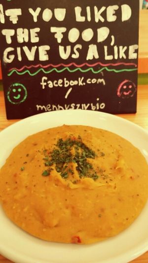 red lentils at Mennyorszag Szive in Budapest