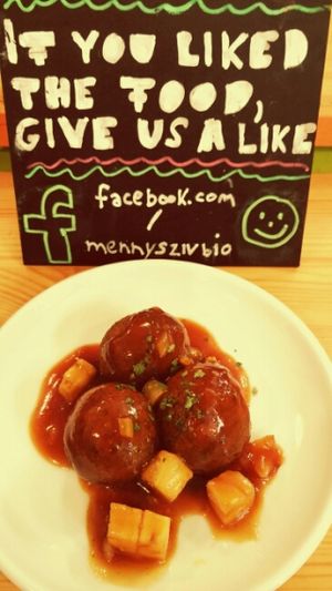 sweet and sour ball at Mennyorszag Szive in Budapest