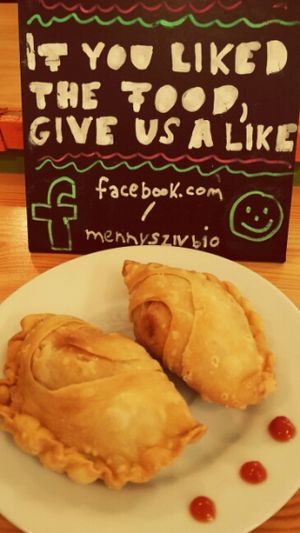 soya puff at Mennyorszag Szive in Budapest