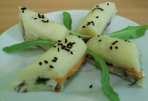 diet sushi at Mennyorszag Szive in Budapest