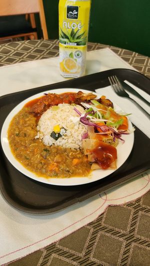 Small dish of the day at Mennyorszag Szive in Budapest