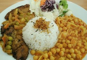 vegan menu at Mennyorszag Szive in Budapest