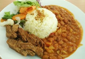 vegan menu at Mennyorszag Szive in Budapest